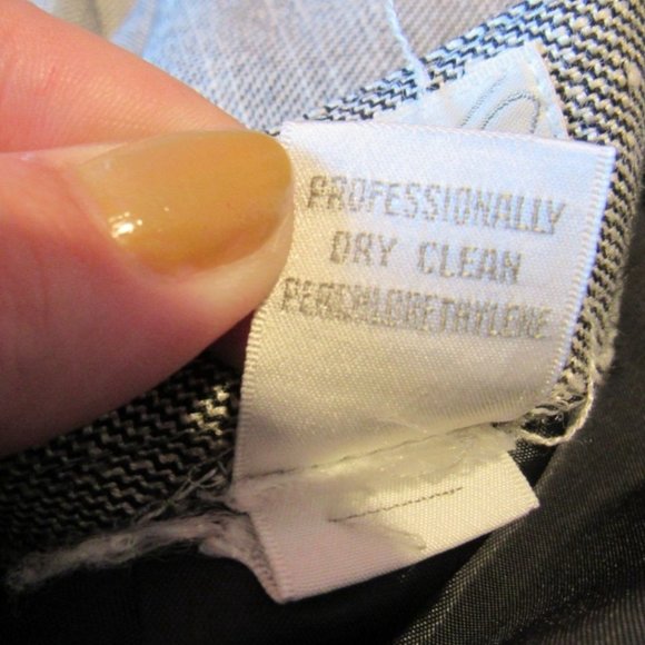 VINTAGE 1980's Gray Light Academia Career 2-Piece Skirt Suit - Women's 12 - Picture 9 of 9